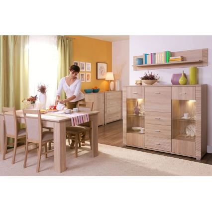 Prateleira de parede THEMO 31x93 cm carvalho sonoma