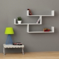 Prateleira de parede TIBET 66,5x119 cm branco