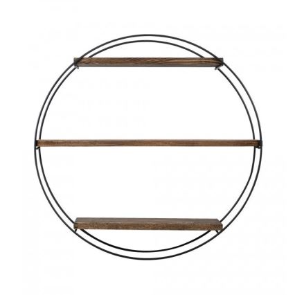 Prateleira de parede TULIPA 60x15 cm abeto/preto