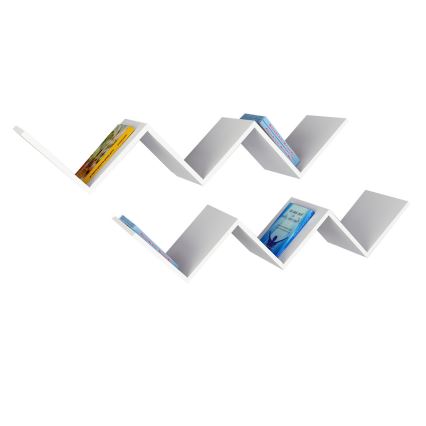 Prateleira de parede ZIG ZAG 24,5x129 cm branco