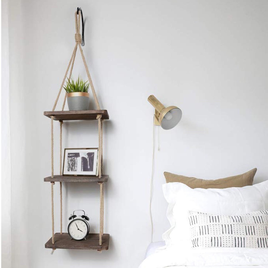 Prateleira suspensa 90x25 cm abeto