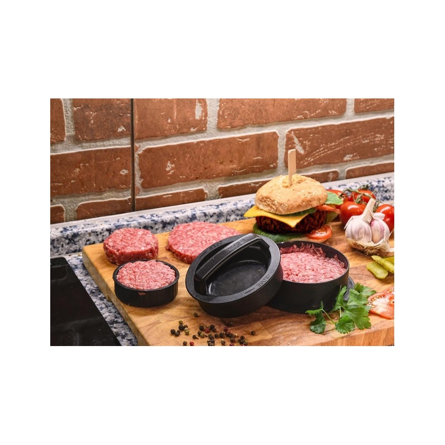 Prensa de hambúrgueres diâmetro 10cm/6,5cm