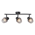 Prezent 14102 - Foco OASIS 3xE27/60W/230V preto/fumado