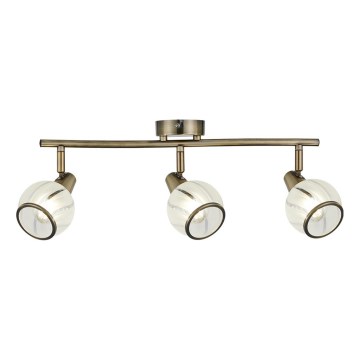 Prezent 14105 - Foco SIENTO 3xE14/40W/230V latão