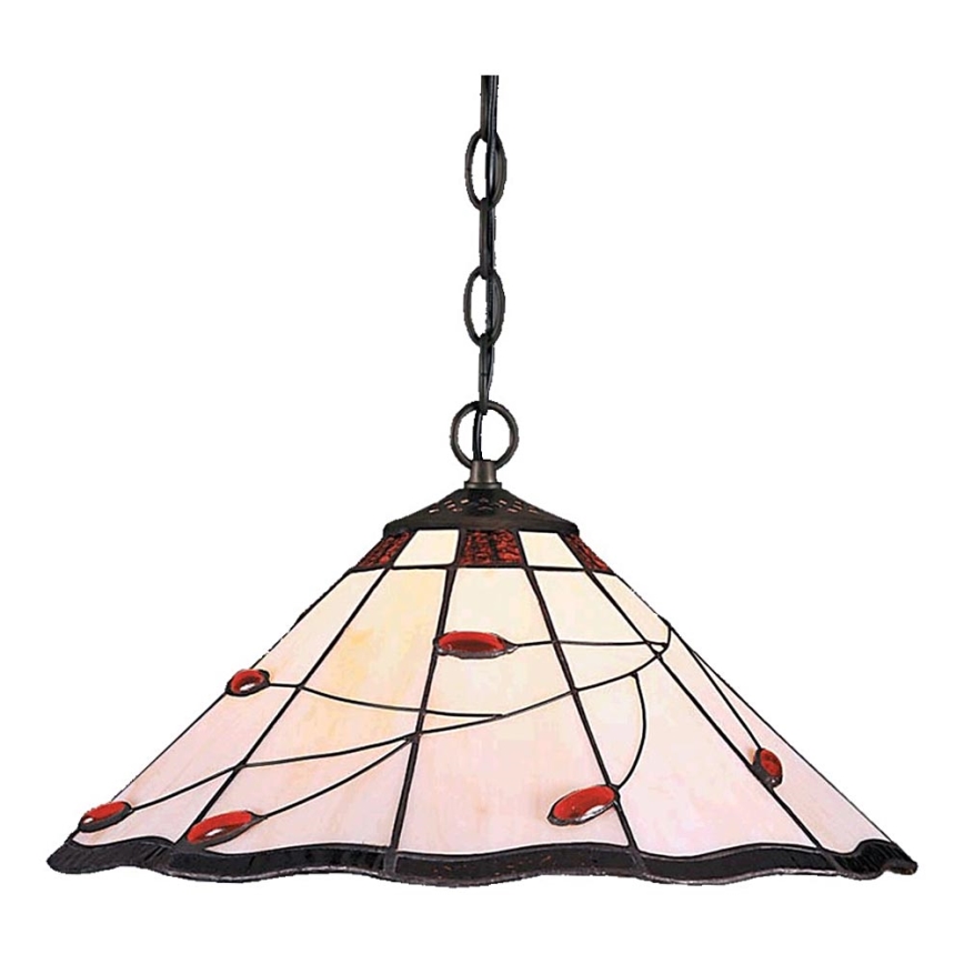 Prezent 172 - Candelabro numa corrente TIFFANY 2xE27/60W/230V