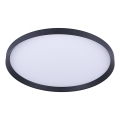 Prezent 17311 - Luminária de teto LED ADRA LED/42W/230V + LED/13W 3000/4000/6000K Ø 48,5 cm preta