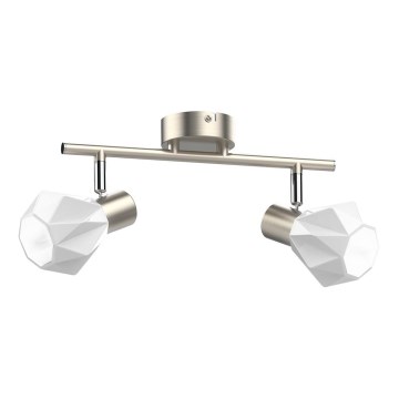 Prezent 27510 - Foco METIS 2xE14/40W/230V cromado mate