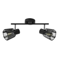 Prezent 27517 - Foco PONTEO 2xE27/40W/230V preto