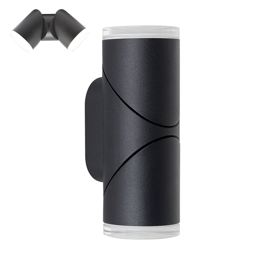 Prezent 28210A - LED Foco de parede exterior AKARA 2xLED/5W/230V IP65 preto