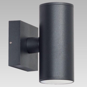 Prezent 39033 - Iluminação de parede exterior RETO 2xGU10/35W/230V IP54