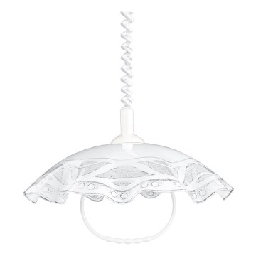 Prezent 44 - Candelabro de altura ajustável LYRA GLASS 1xE27/60W/230V