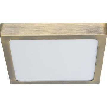 Prezent 49062 - Iluminação de teto LED LENYS LED/9W/230V 4000K 12x12 cm latão