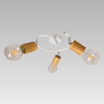 Prezent 61215 - Candelabro integrado VEDMA 3xE27/40W/230V árvore da borracha