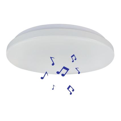 Prezent 70013 - Iluminação de teto LED RGB com regulação e altifalante BLISS LED/50W/230V 3000-6500K + comando