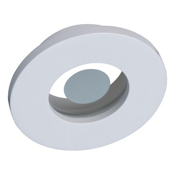 Prezent 71114 - Luminária de teto embutida para casa de banho FAY 1xGU10/50W/230V, diâmetro 8,5 cm, IP44, branca