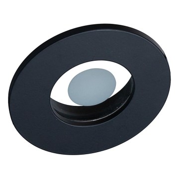 Prezent 71115 - Luminária de embutir para banheiro FAY 1xGU10/50W/230V Ø 8,5 cm IP44 preta