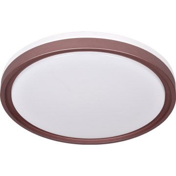Prezent 71344 - Candeeiro de tecto LED dimerizável FLOREN LED/30W/230V 3000/4000/6500K diâmetro 41,5 cm castanho