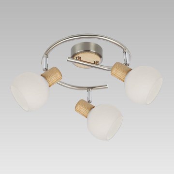 Prezent 75567 - Foco de teto TONG 3xE14/25W/230V cinza