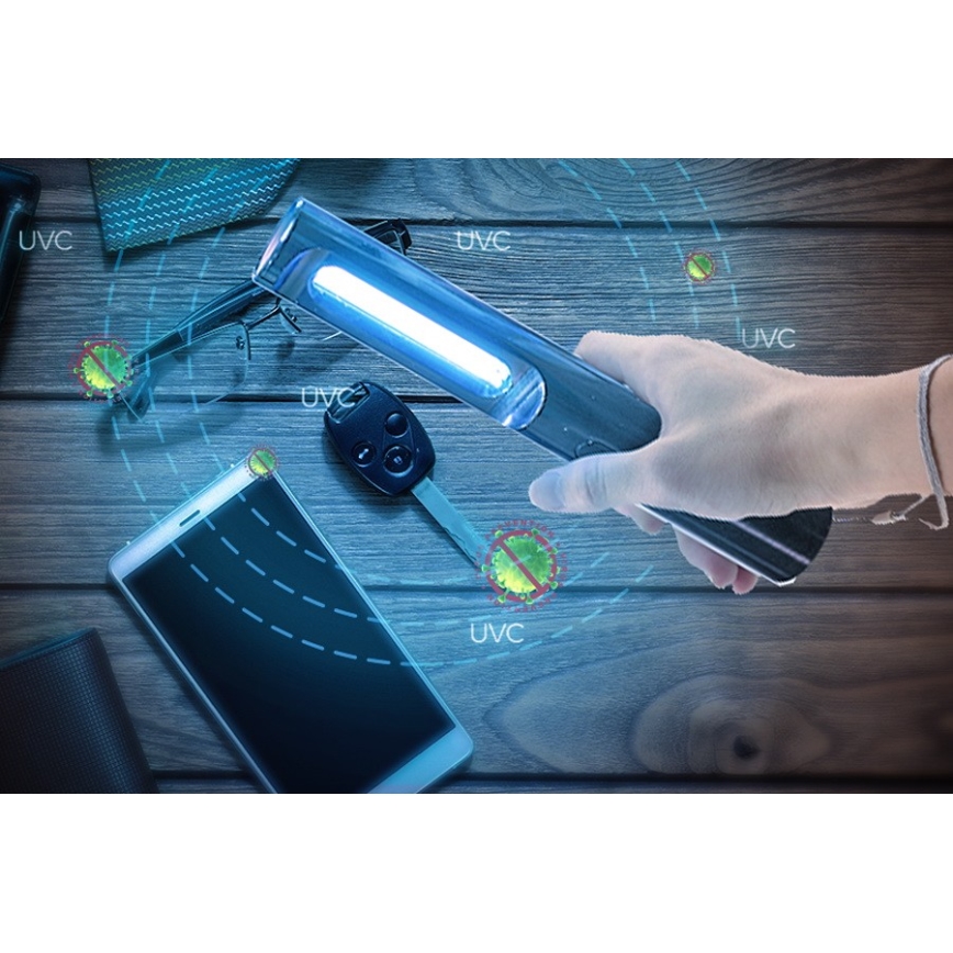 Prezent UV 70415 - Lanterna germicida UVC portátil UVC/5W/5V