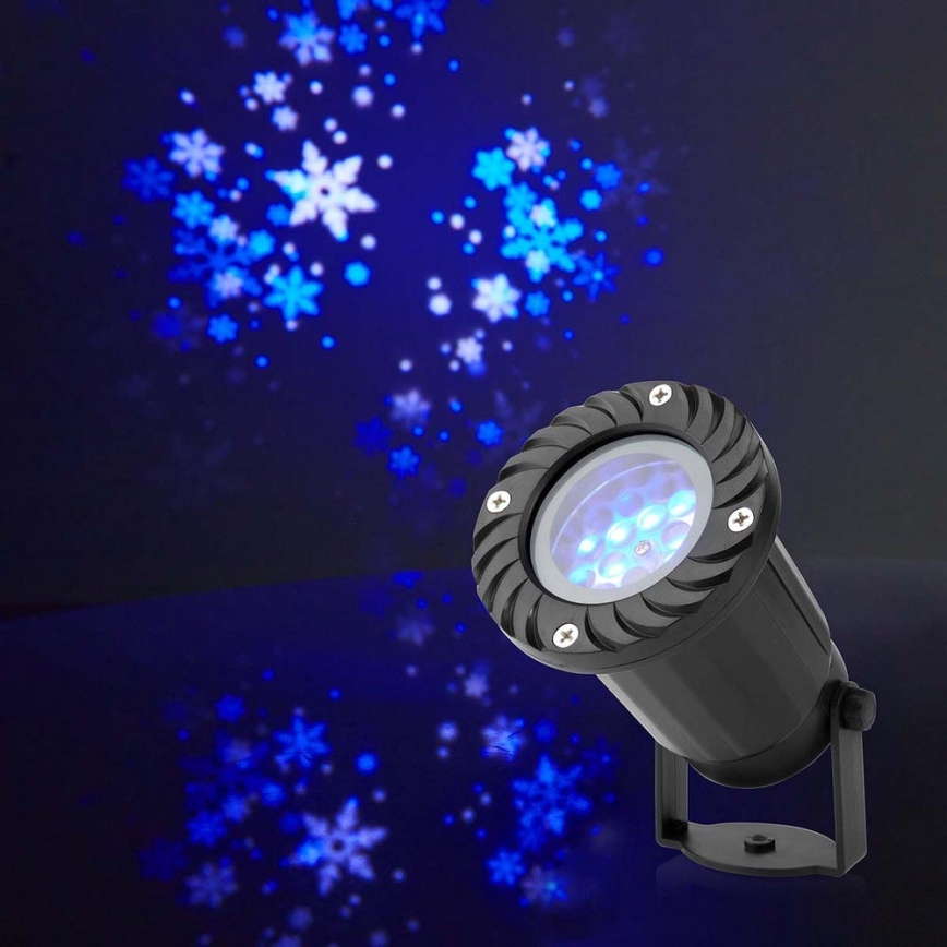 Projetor exterior de Natal com floco de neve LED 5W/230V IP44