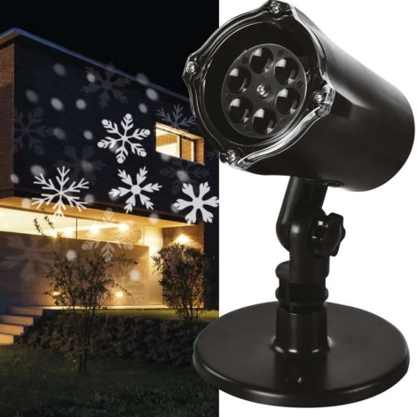 Projetor exterior de Natal LED LED/3,6W/230V IP44 branco frio