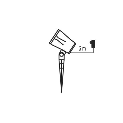 Projetor exterior de Natal LED LED/3,6W/230V IP44 branco frio