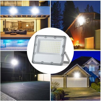 Projetor LED de exterior LED/100W/230V 4500K IP65 cinzento