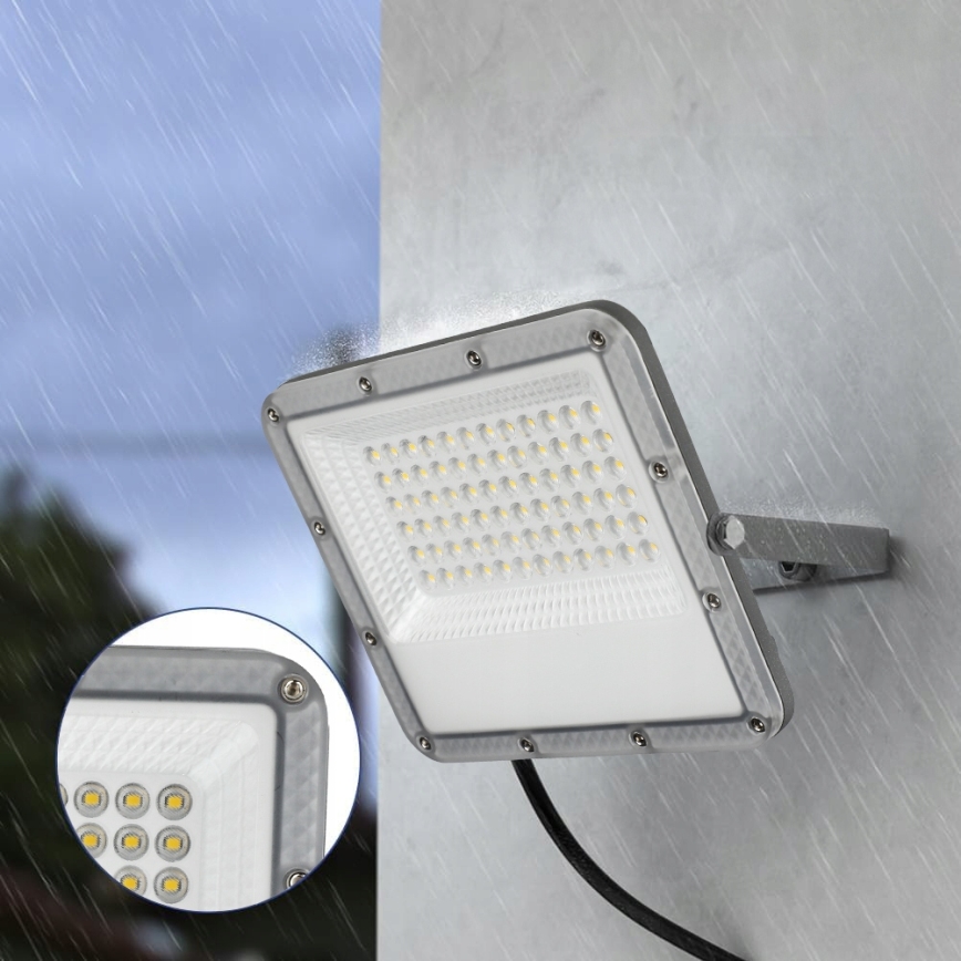 Projetor LED de exterior LED/100W/230V 4500K IP65 cinzento