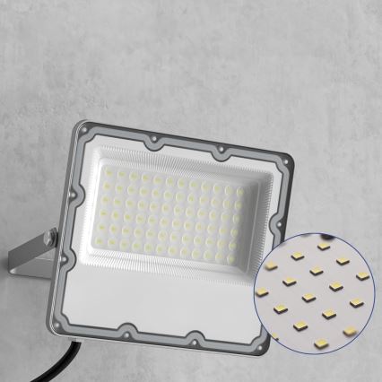 Projetor LED de exterior LED/100W/230V 4500K IP65 cinzento