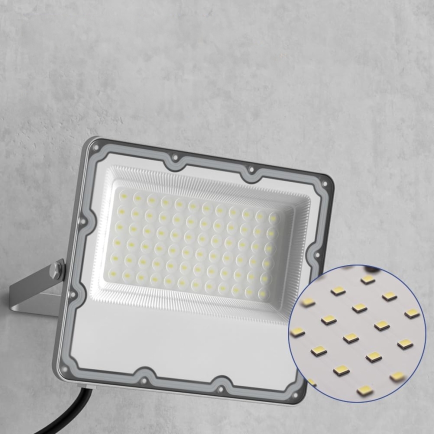 Projetor LED de exterior LED/100W/230V 4500K IP65 cinzento