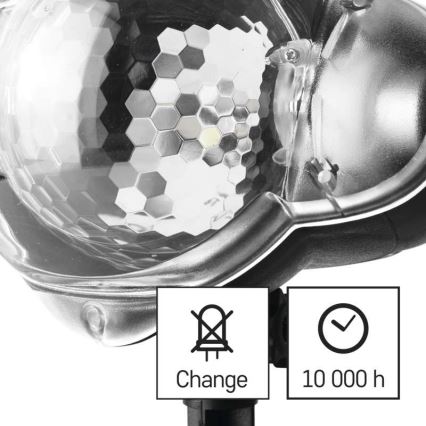 Projetor LED de Natal para exterior LED/4W/230V IP44, branco frio