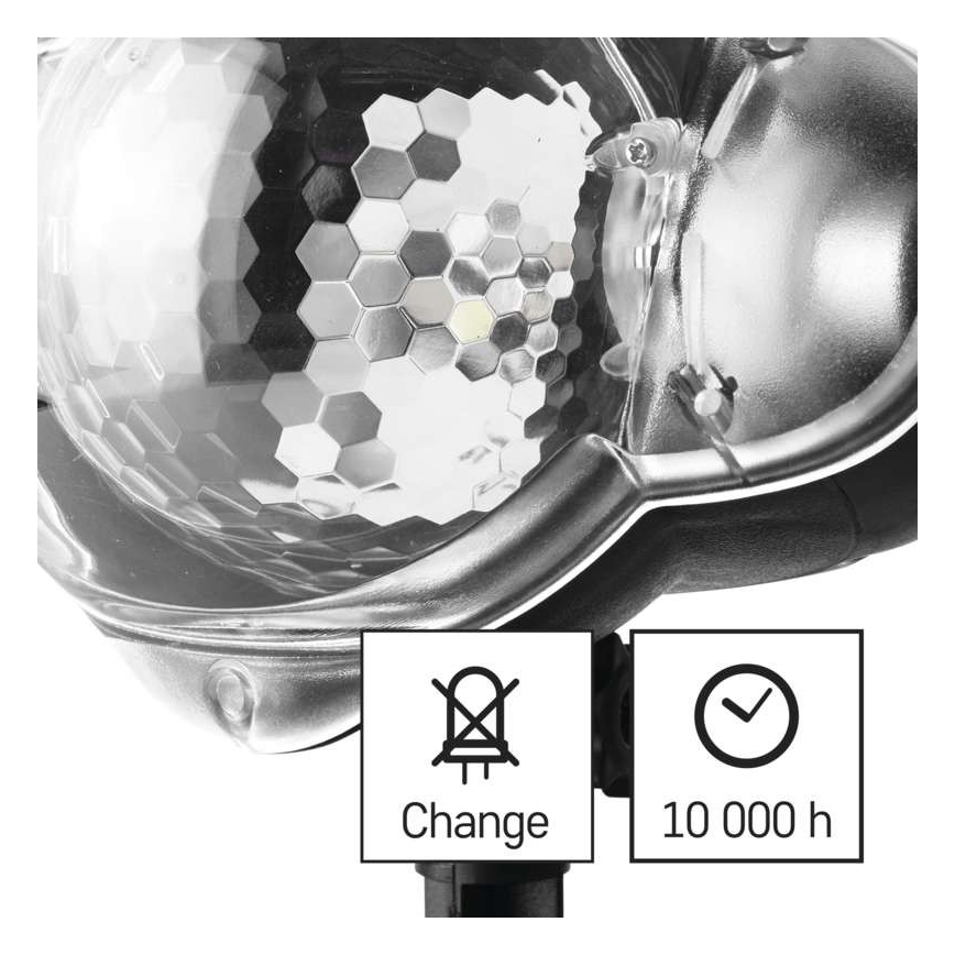 Projetor LED de Natal para exterior LED/4W/230V IP44, branco frio