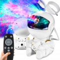 Projetor LED RGB LED/5W/5V astronauta + comando remoto