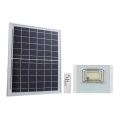 Projetor solar LED para exterior LED/12W/3,2V IP65 6400K 20000 mAh + controlo remoto