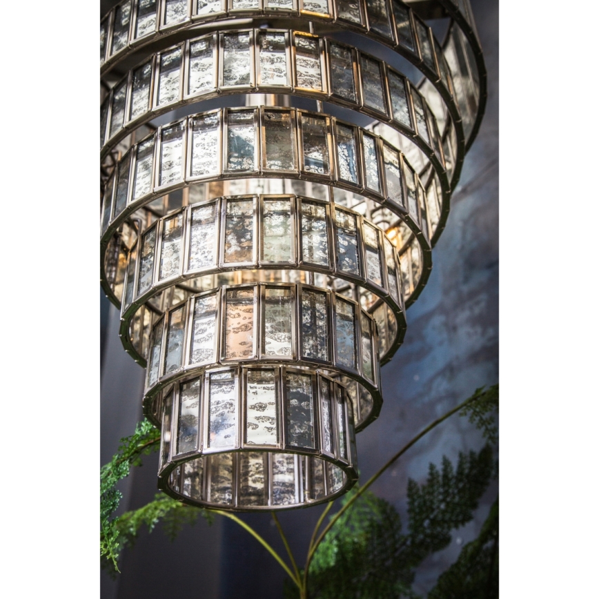 PTMD - Lustre suspenso por corrente CEYLIN 1x E27/40W/230V Ø 40 cm