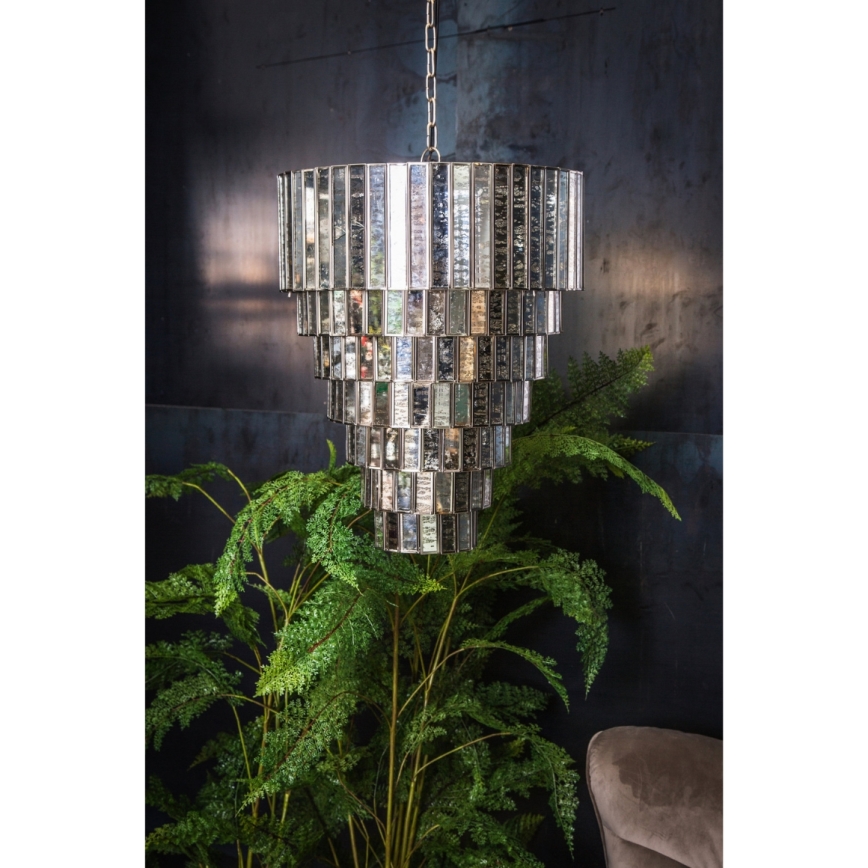 PTMD - Lustre suspenso por corrente CEYLIN 1x E27/40W/230V Ø 40 cm