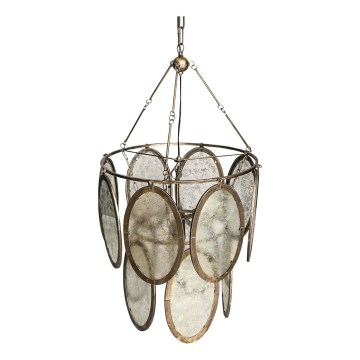 PTMD - Lustre suspenso por corrente DAIREN 1xE27/40W/230V, Ø 51 cm