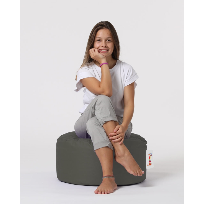 Pufe 55 cm cinzento