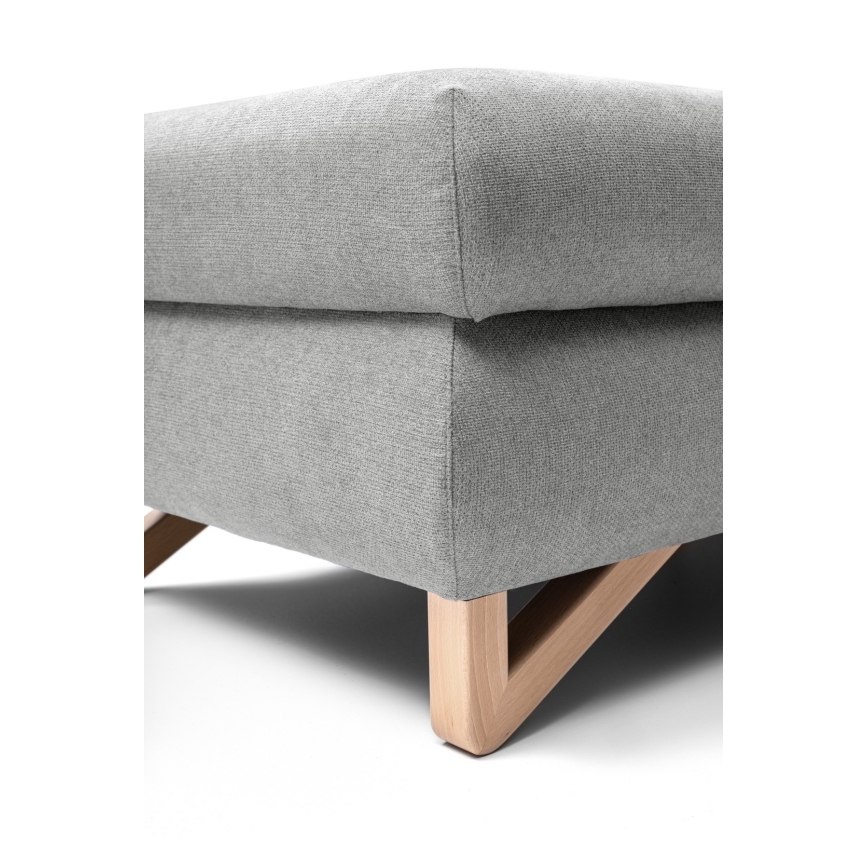 Pufe AVESTA 63x95 cm cinzento