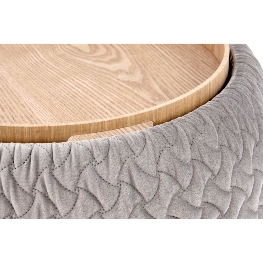 Pufe BONO diâmetro 54 cm cinzento