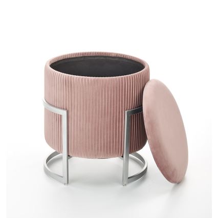 Pufe CRICKET, Ø 40 cm, rosa