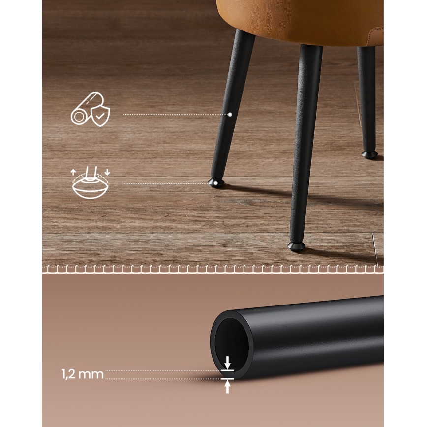 Pufe em pele CORE conhaque