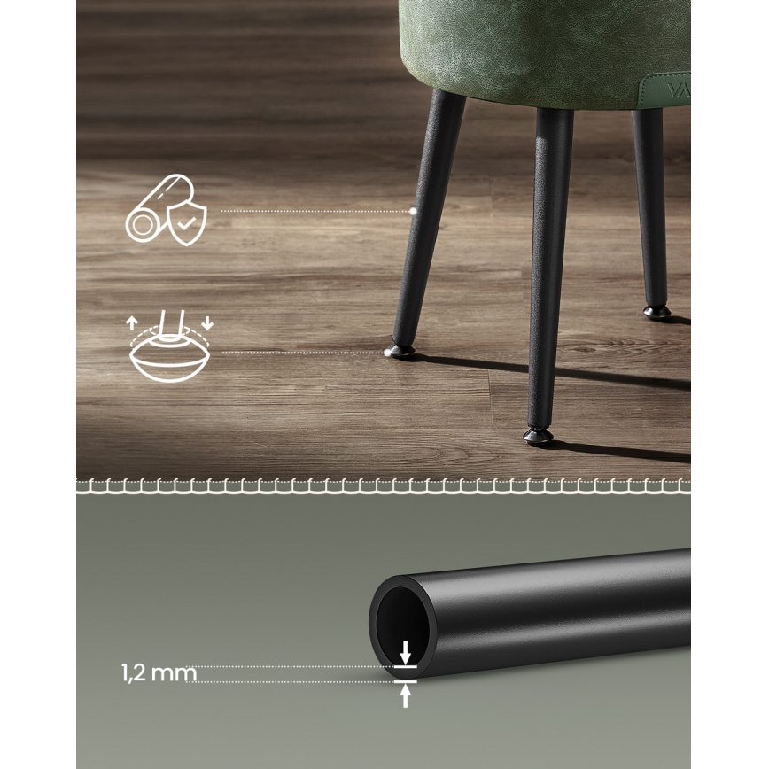 Pufe em pele CORE, verde