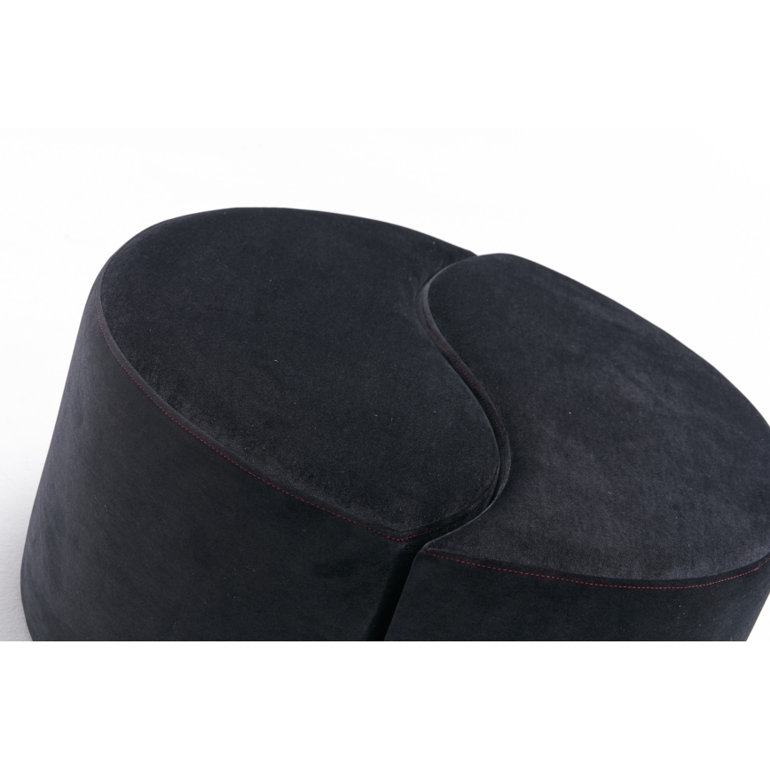 Pufe JING, Ø 80 cm, antracito