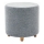 Pufe KIMA, diâmetro 40 cm, cinzento