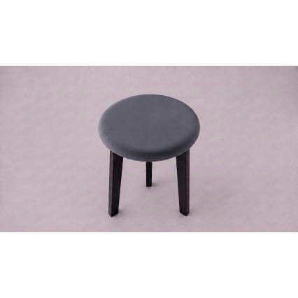 Pufe KUBE Ø 36 cm preto/antracite