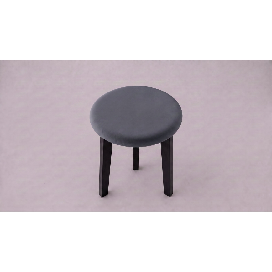 Pufe KUBE Ø 36 cm preto/antracite