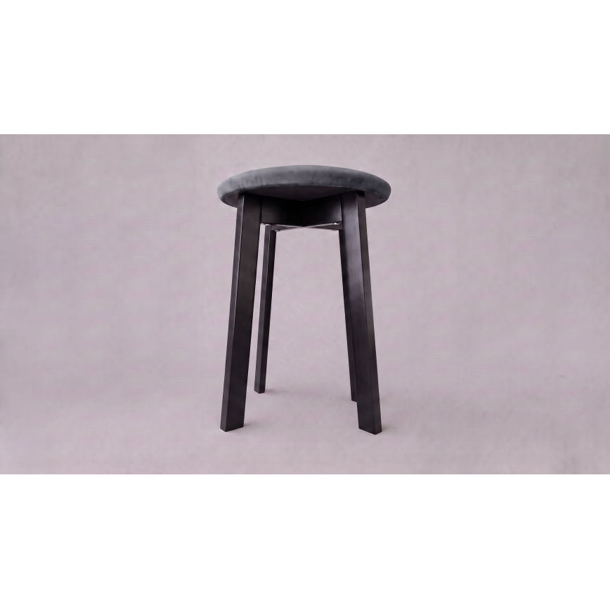 Pufe KUBE Ø 36 cm preto/antracite