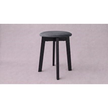 Pufe KUBE Ø 36 cm preto/antracite