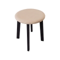 Pufe KUBE Ø 36 cm preto/bege